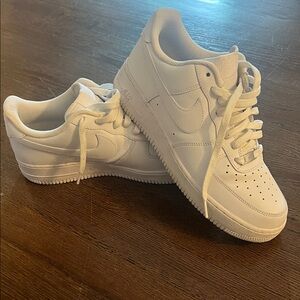 Nike All-White Air Force 1 Sneakers